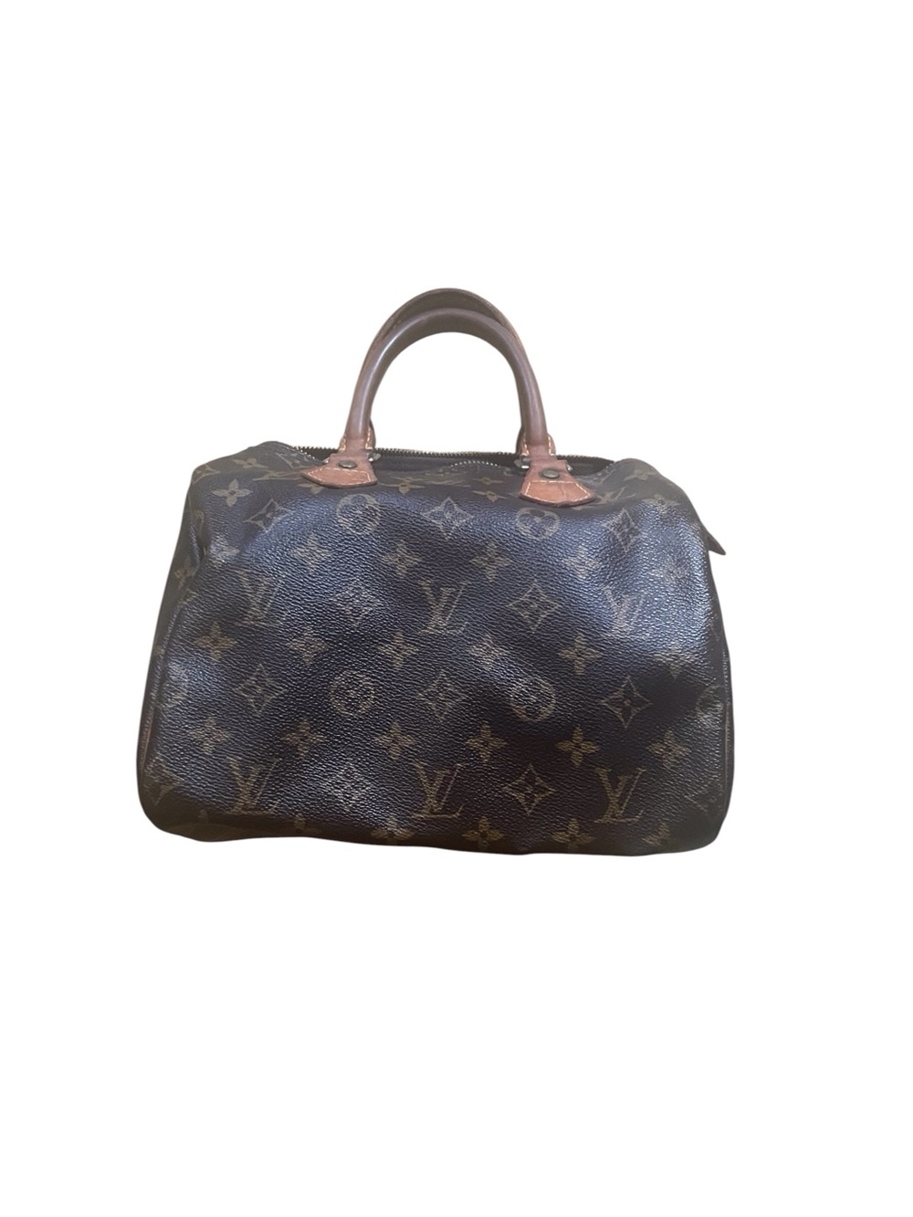 Louis Vuitton Monogram Speedy 25 Bag Women Color Brown